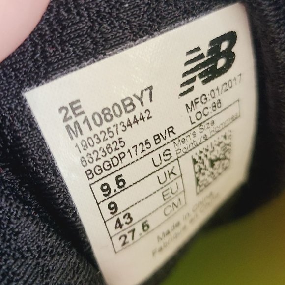 NEW New Balance 1080v7 Running Shoes M1080BY7 Size 9.5 2E Electric Blue main image 6